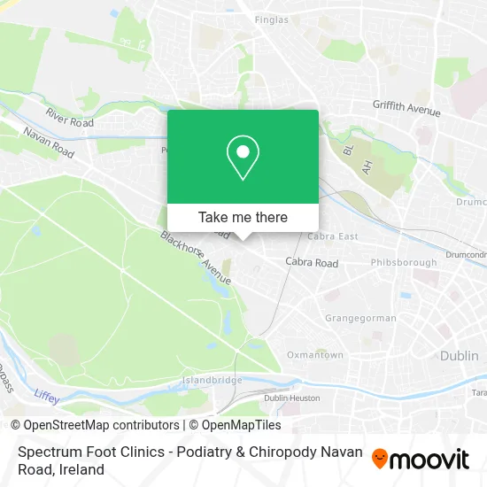 Spectrum Foot Clinics - Podiatry & Chiropody Navan Road map