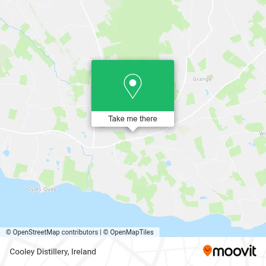 Cooley Distillery map