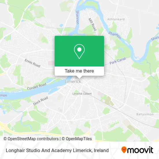 Longhair Studio And Academy Limerick map