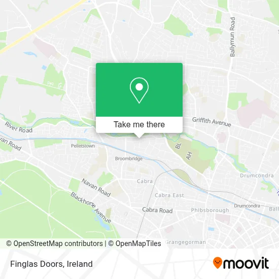 Finglas Doors map