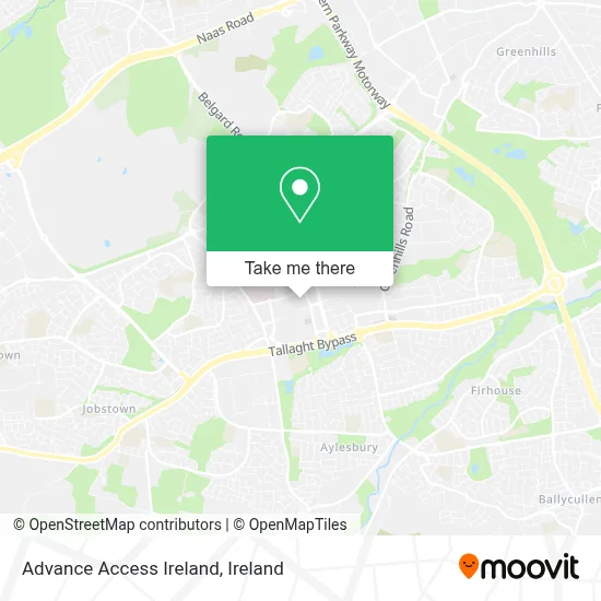 Advance Access Ireland map