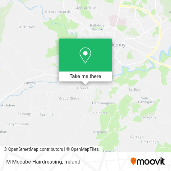 M Mccabe Hairdressing map