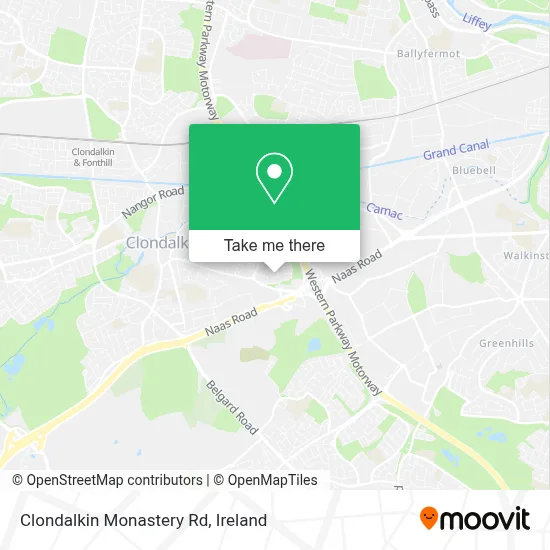 Clondalkin Monastery Rd map