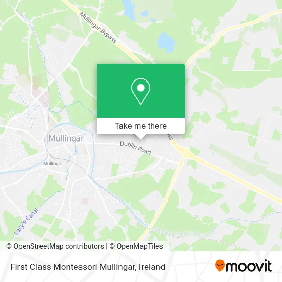 First Class Montessori Mullingar map