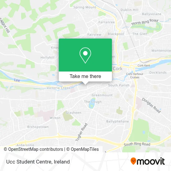 Ucc Student Centre map
