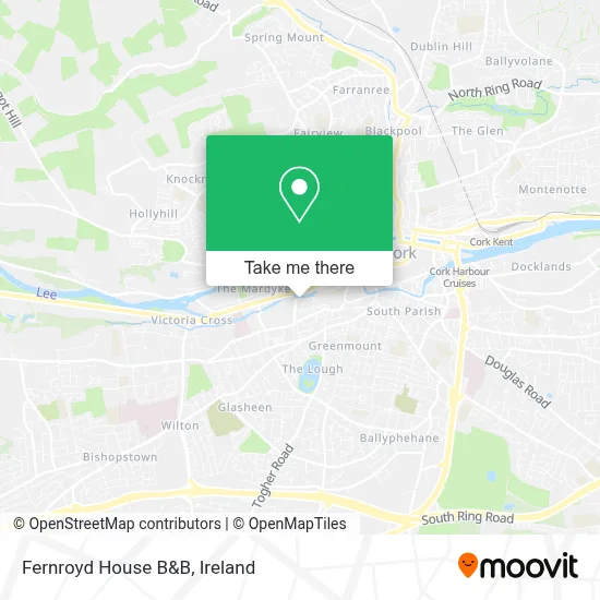 Fernroyd House B&B map