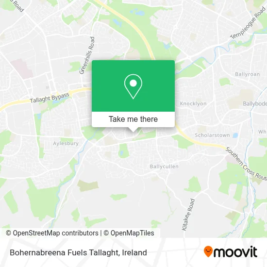 Bohernabreena Fuels Tallaght map