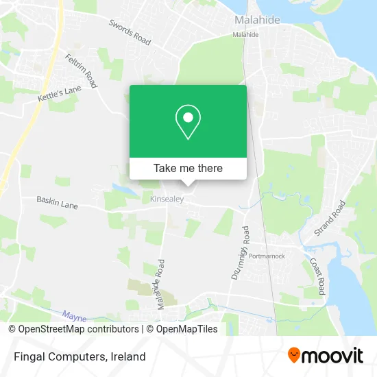 Fingal Computers map