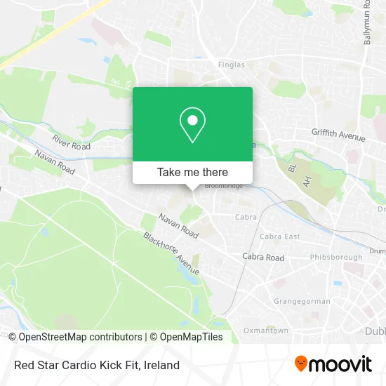 Red Star Cardio Kick Fit map