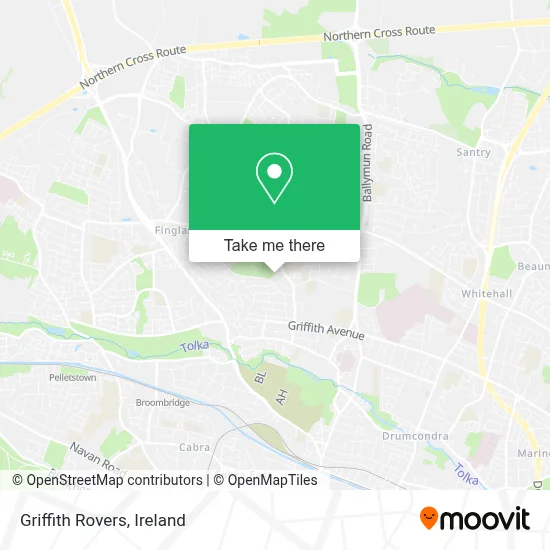 Griffith Rovers map