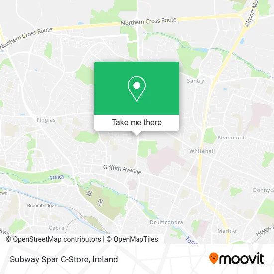 Subway Spar C-Store map