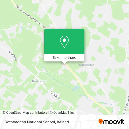 Rathbeggan National School map