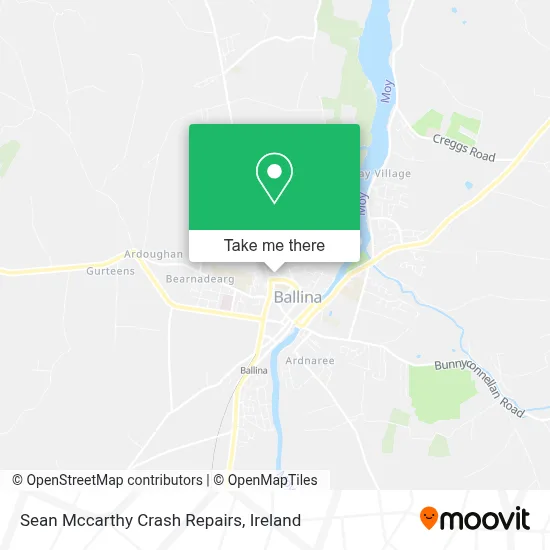 Sean Mccarthy Crash Repairs map