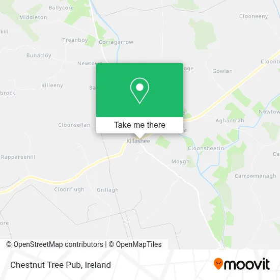 Chestnut Tree Pub map