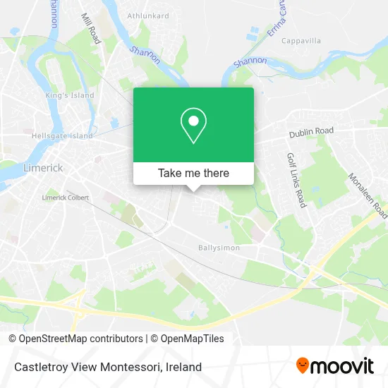 Castletroy View Montessori map