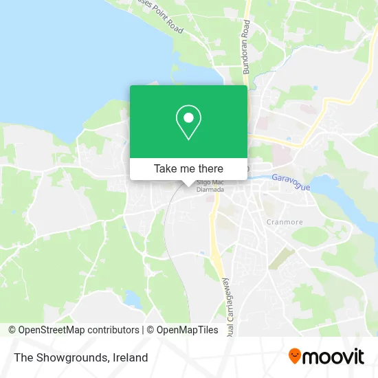 The Showgrounds map