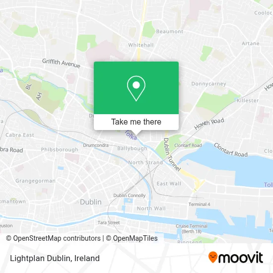 Lightplan Dublin map