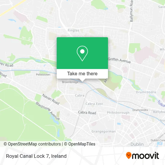 Royal Canal Lock 7 map