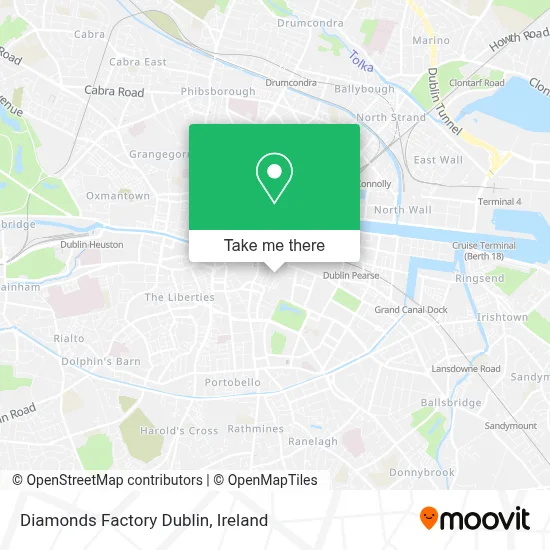 Diamonds Factory Dublin map
