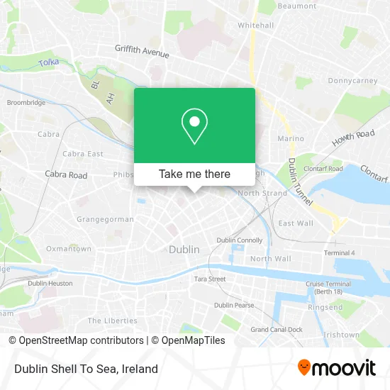 Dublin Shell To Sea map