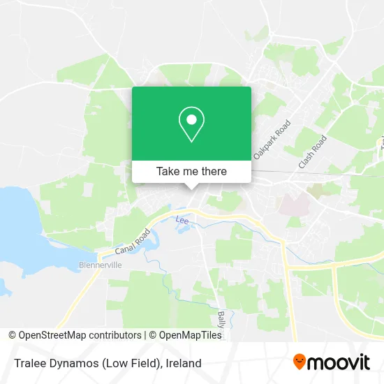Tralee Dynamos (Low Field) map