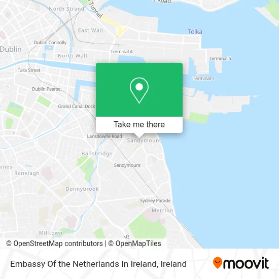 Embassy Of the Netherlands In Ireland map
