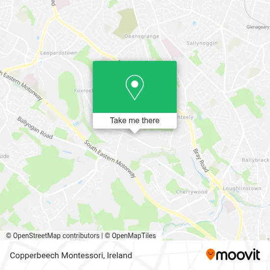 Copperbeech Montessori map
