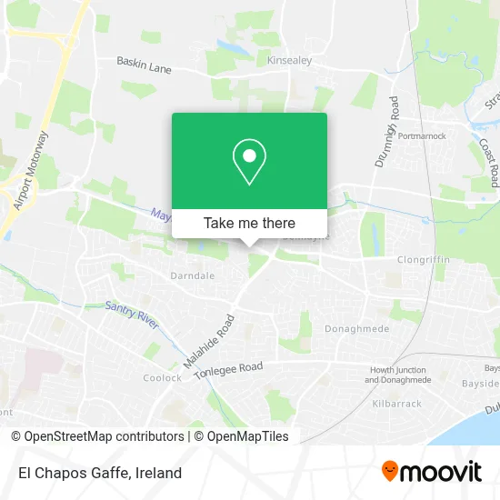 El Chapos Gaffe map