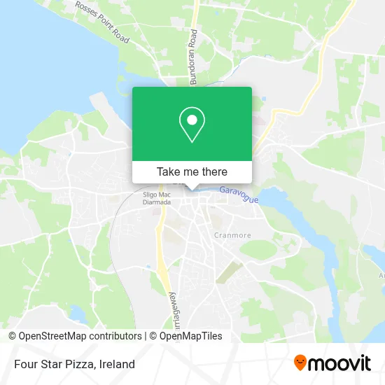 Four Star Pizza map