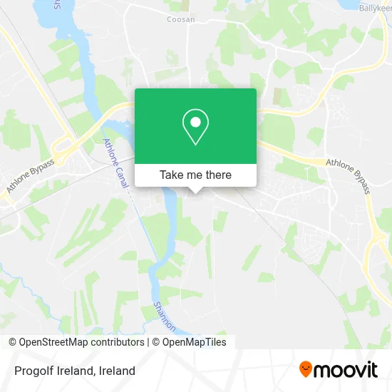 Progolf Ireland map