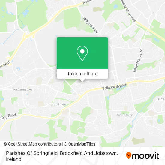 Parishes Of Springfield, Brookfield And Jobstown map