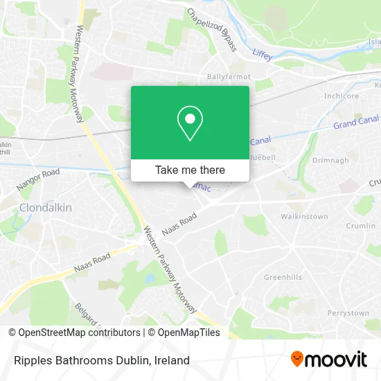 Ripples Bathrooms Dublin map
