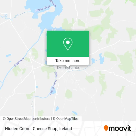 Hidden Corner Cheese Shop map