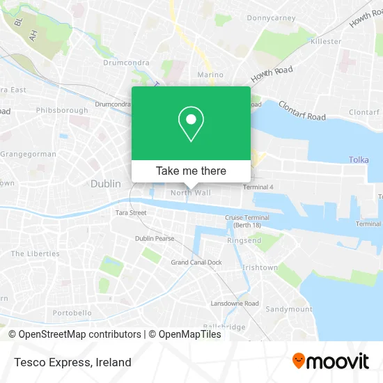 Tesco Express map