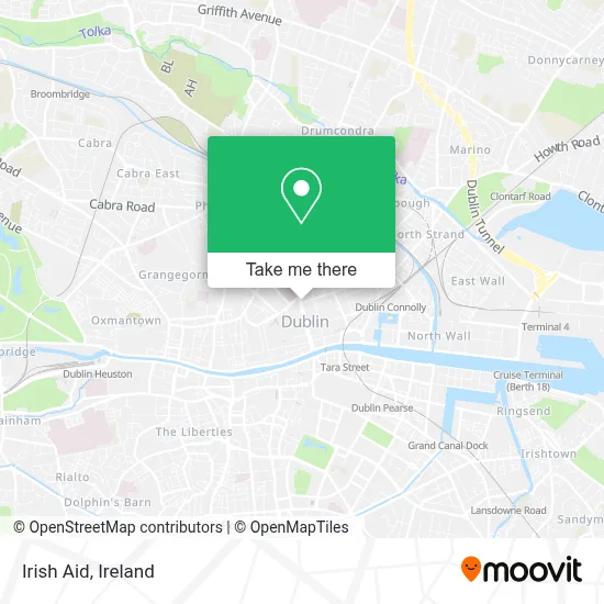 Irish Aid map