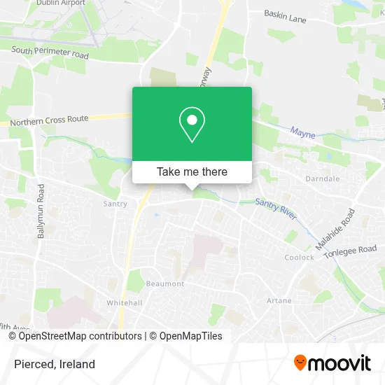 Pierced map