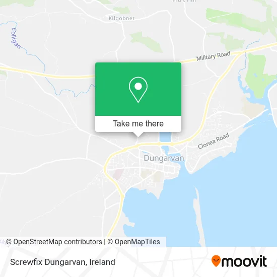 Screwfix Dungarvan map