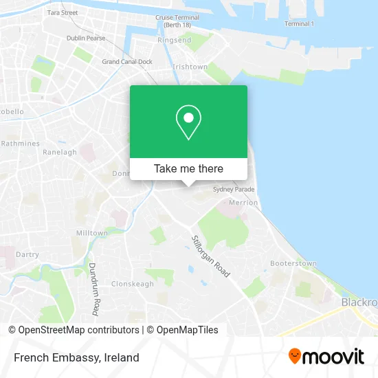 French Embassy map
