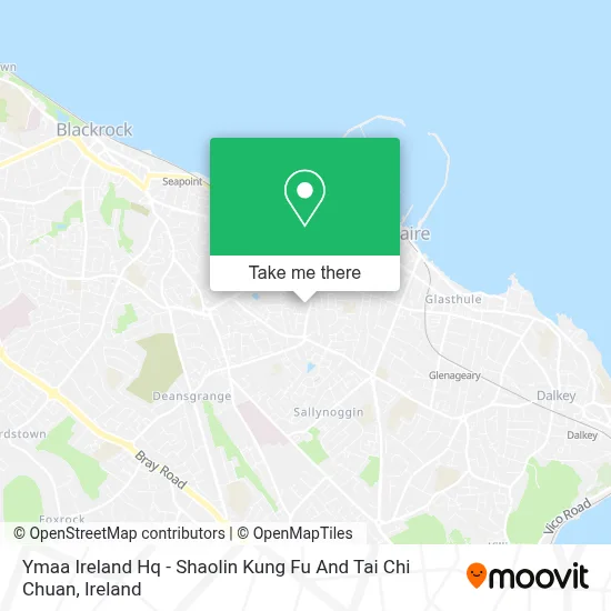 Ymaa Ireland Hq - Shaolin Kung Fu And Tai Chi Chuan map