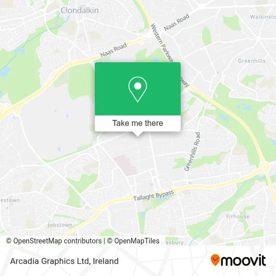 Arcadia Graphics Ltd map