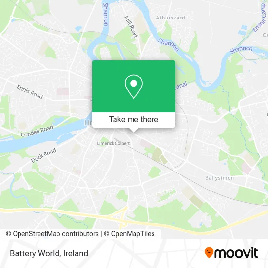 Battery World map