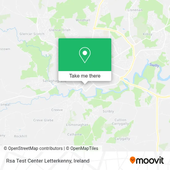 Rsa Test Center Letterkenny map