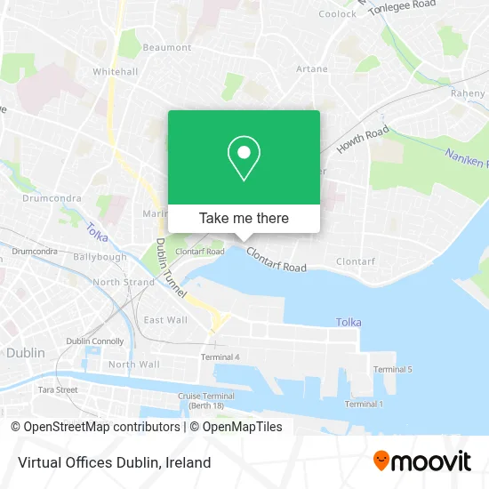 Virtual Offices Dublin map
