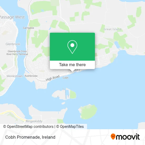 Cobh Promenade map