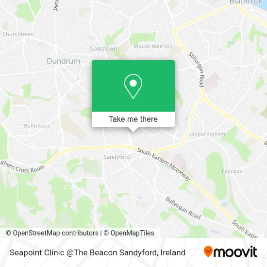 Seapoint Clinic @The Beacon Sandyford map