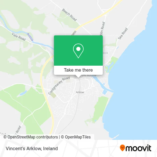Vincent's Arklow map