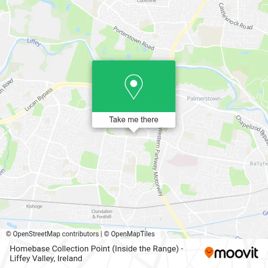 Homebase Collection Point (Inside the Range) - Liffey Valley map
