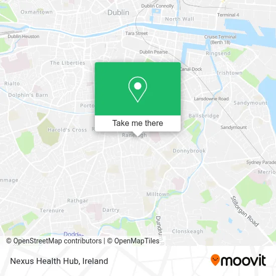 Nexus Health Hub map