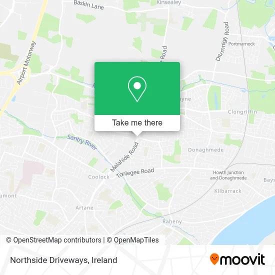Northside Driveways map