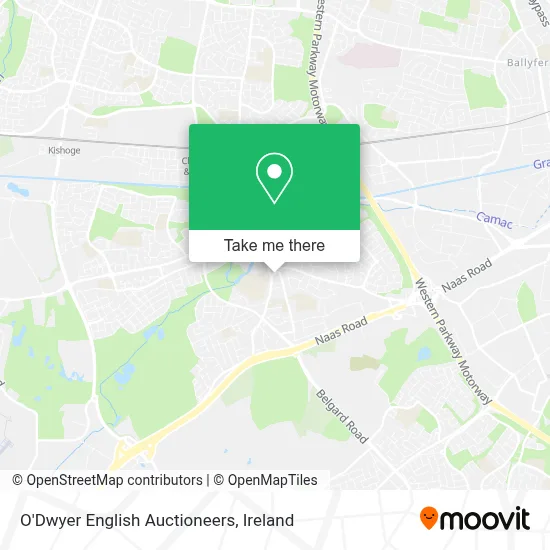O'Dwyer English Auctioneers map